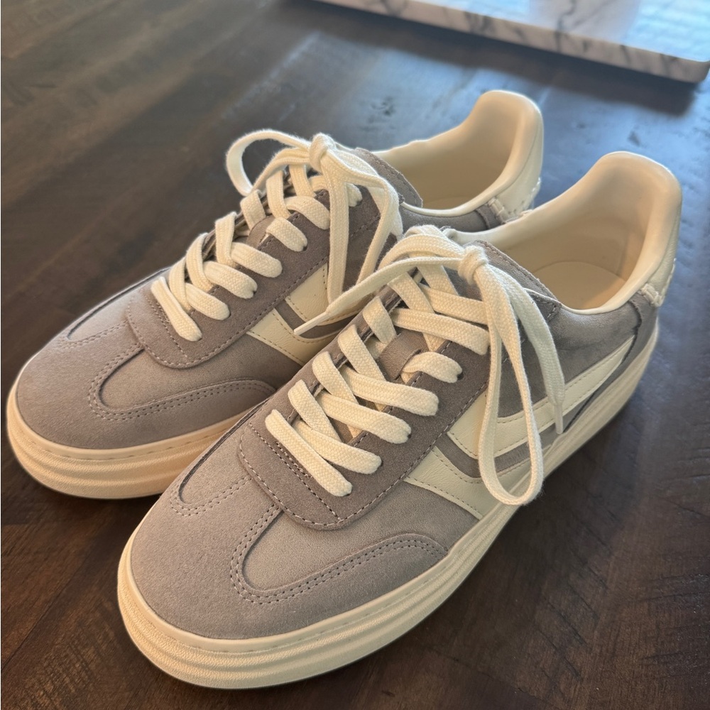 Steve Madden Dodge Gray and White Women’s Sneakers
